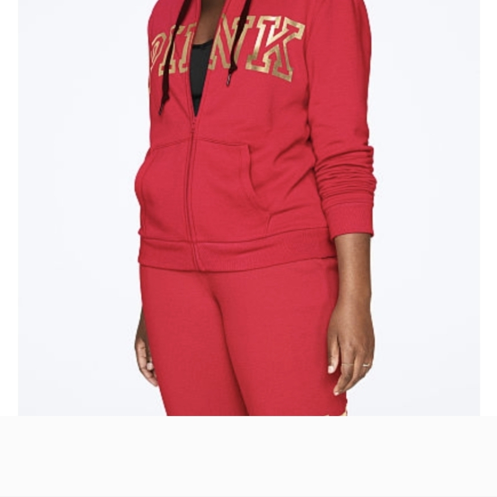 - VS Pink Skinny Jogger & Full zip Hoodie